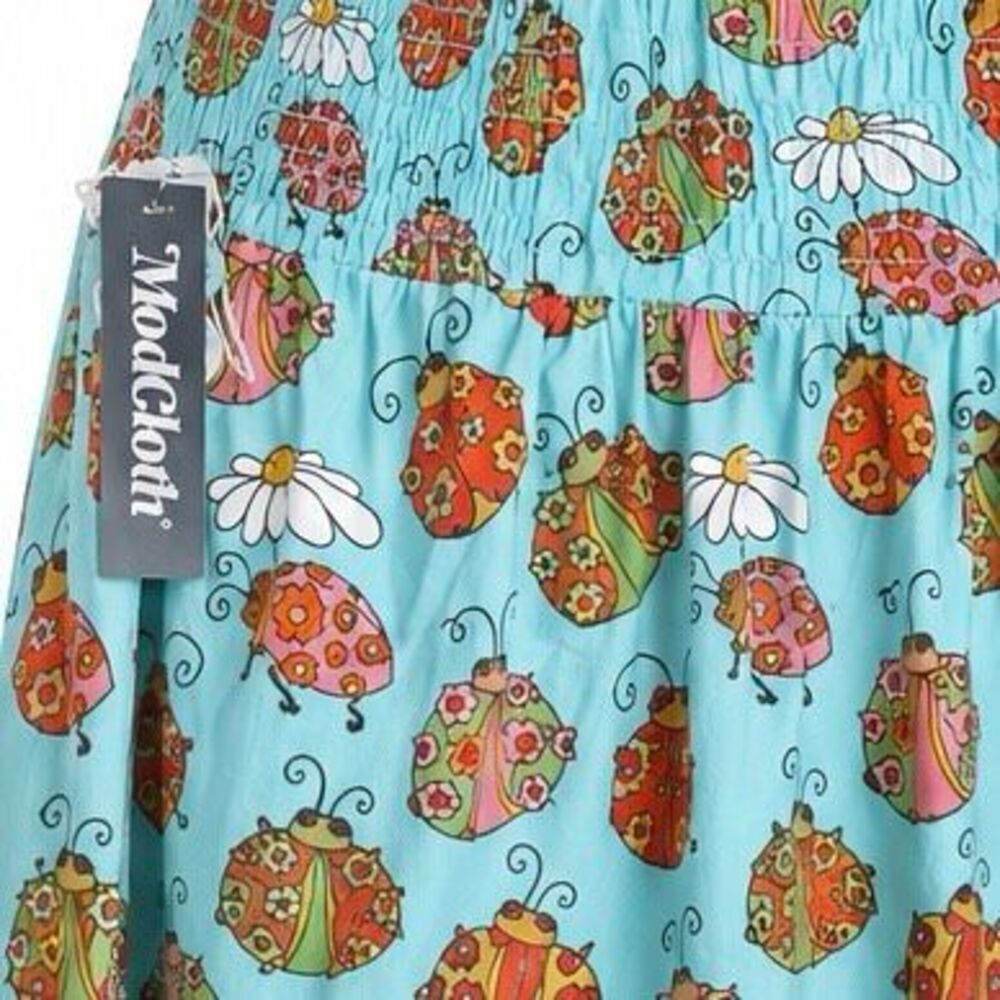 NWT ModCloth Ladybug Print Halter Swing Dress Retro Pinup Plus 2X - Picture 7 of 9